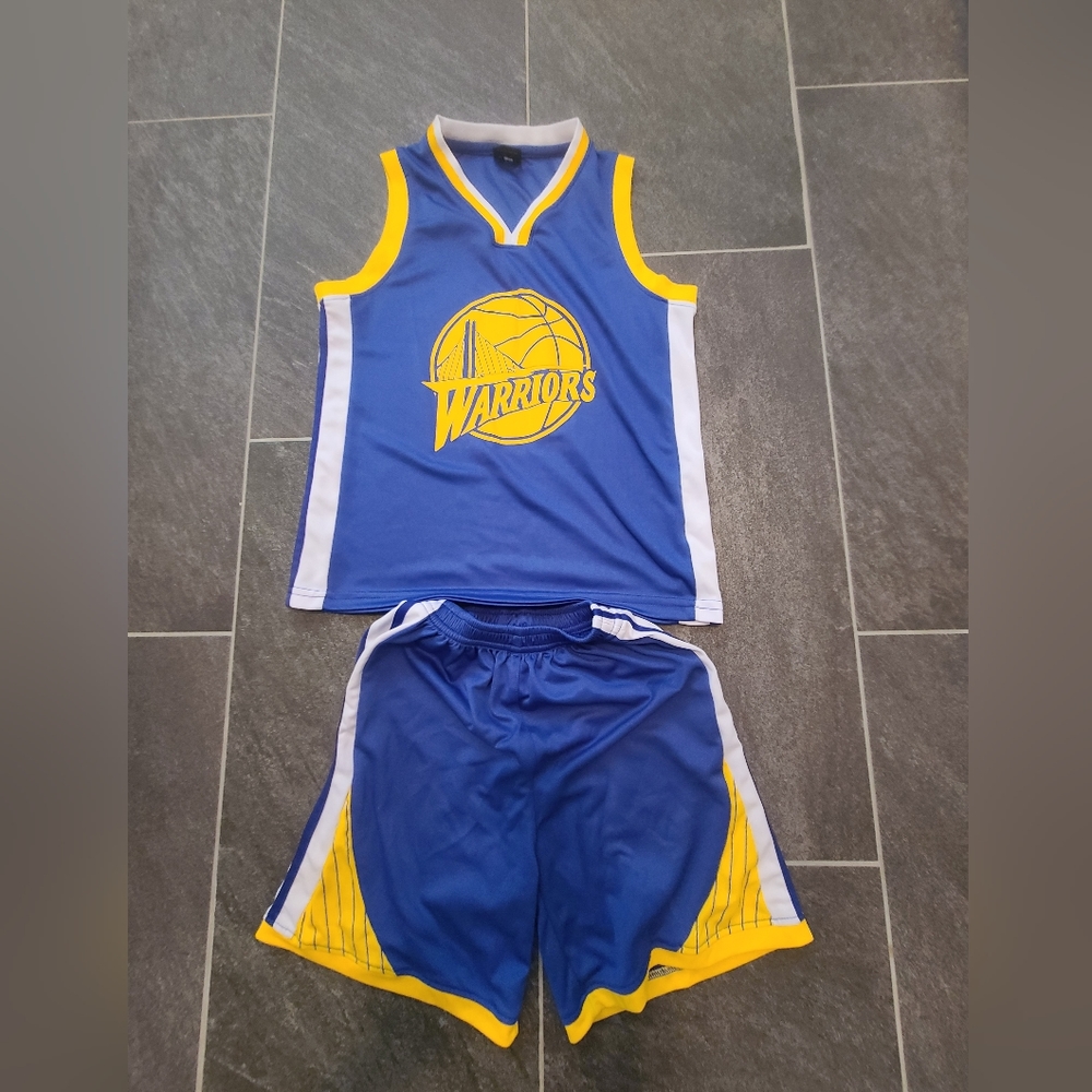 Golden state warriors boys shorts and tank top size YMD